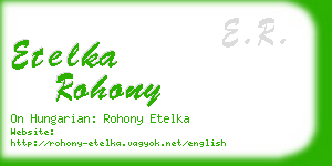 etelka rohony business card